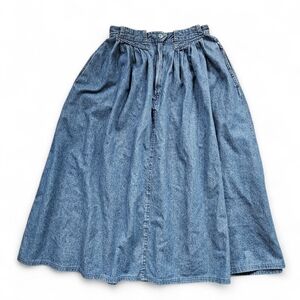 Vintage Midi Denim Skirt